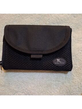 Buddy Pouch Black with Mesh Design
